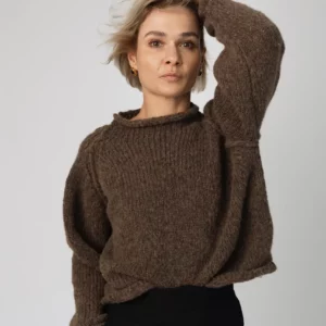 Sweter reglan z półgolfem z Alpaki (Arena 1)